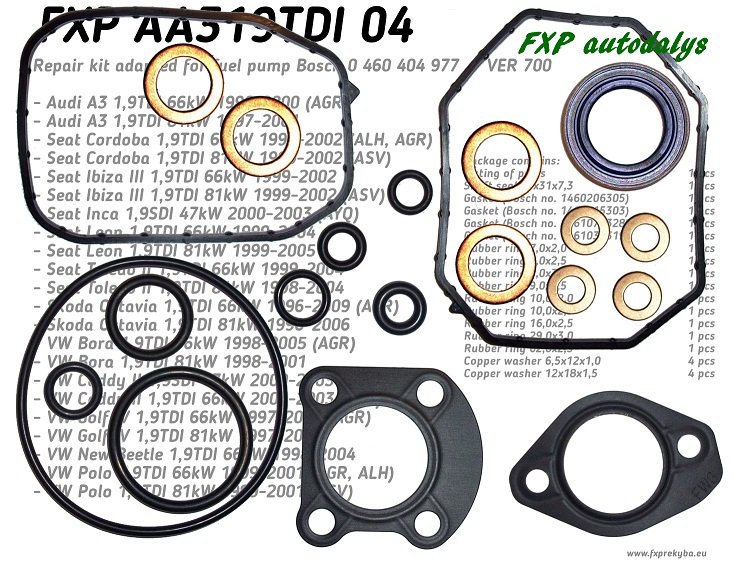 Fuel pompe Bosch 0 460 404 977 repair KIT