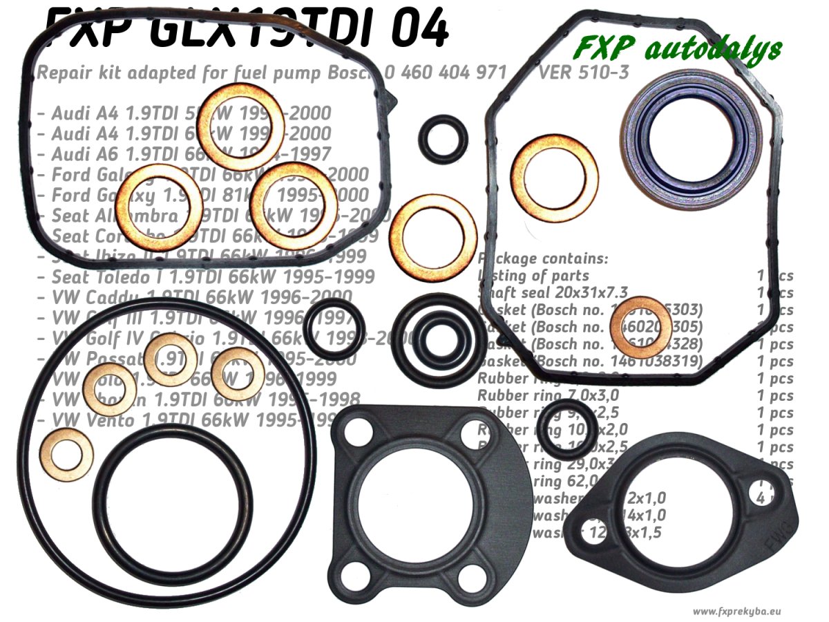 Fuel pompe 0 460 404 971 repair KIT