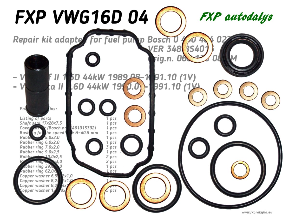 Fuel pompe Bosch 0 460 484 027 repair KIT
